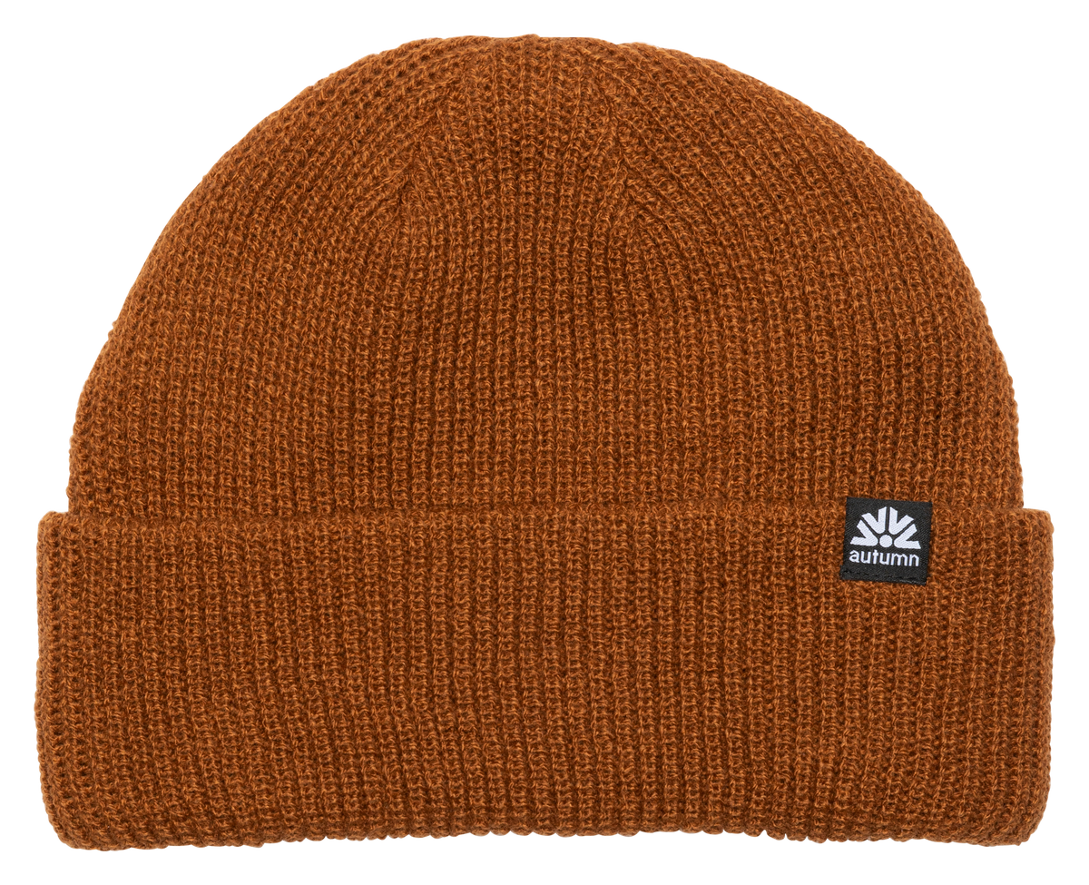 Autumn Simple Beanie Work Brown
