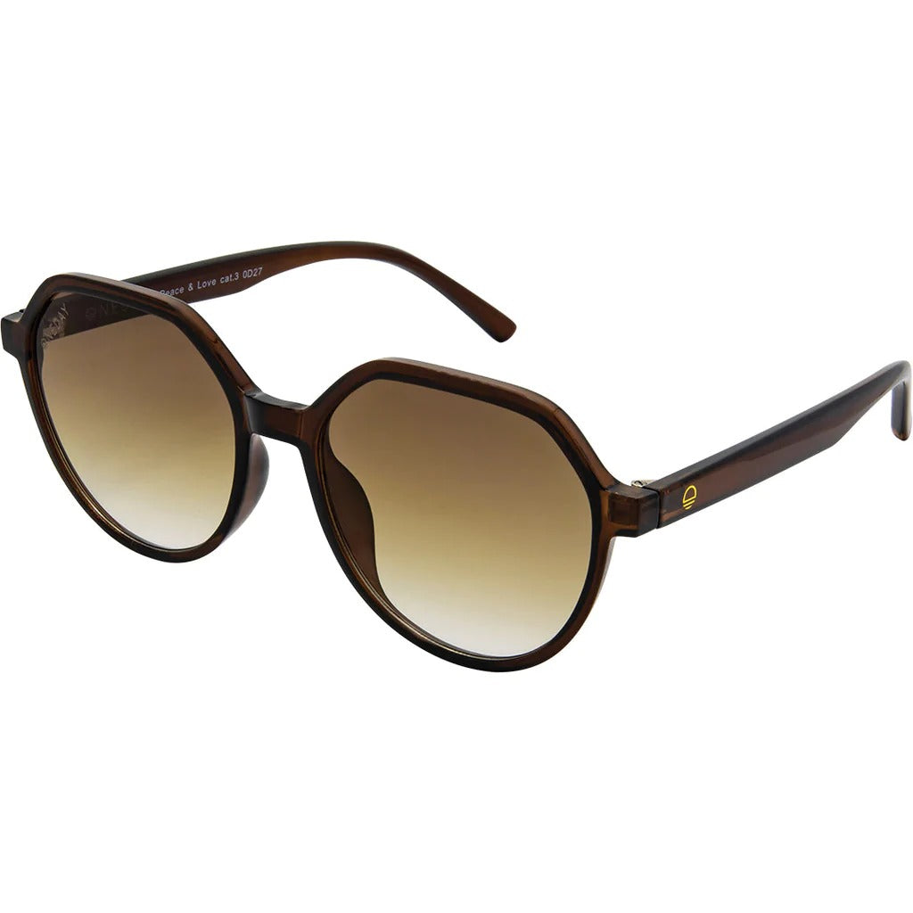 Peace & Love Sunglasses - Brown Brown