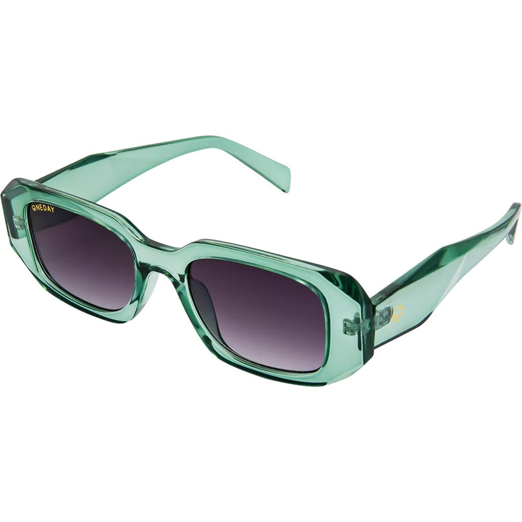 Bejewelled Sunglasses - Green Smoke