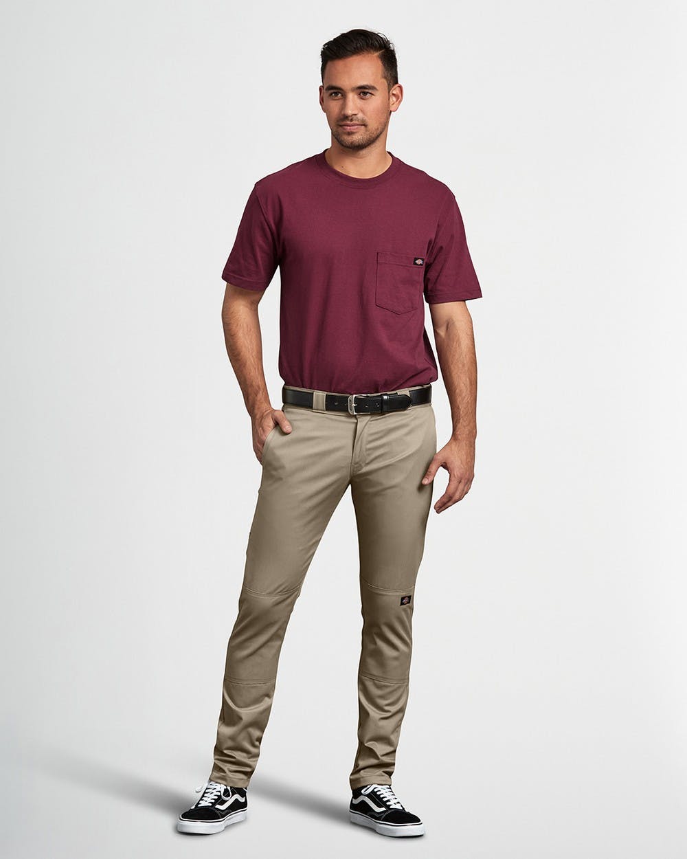 SKINNY DOUBLE KNEE WORK PANT