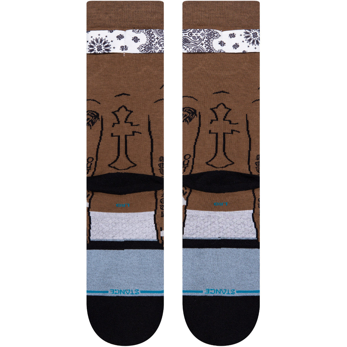 Tupac Resurrected Crew Sock