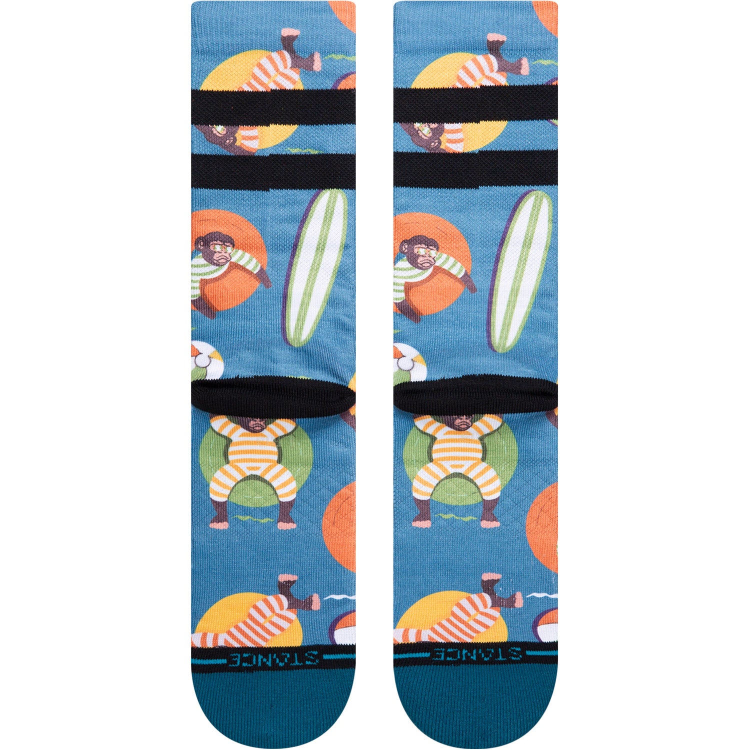 Monkey Chillin Crew Sock