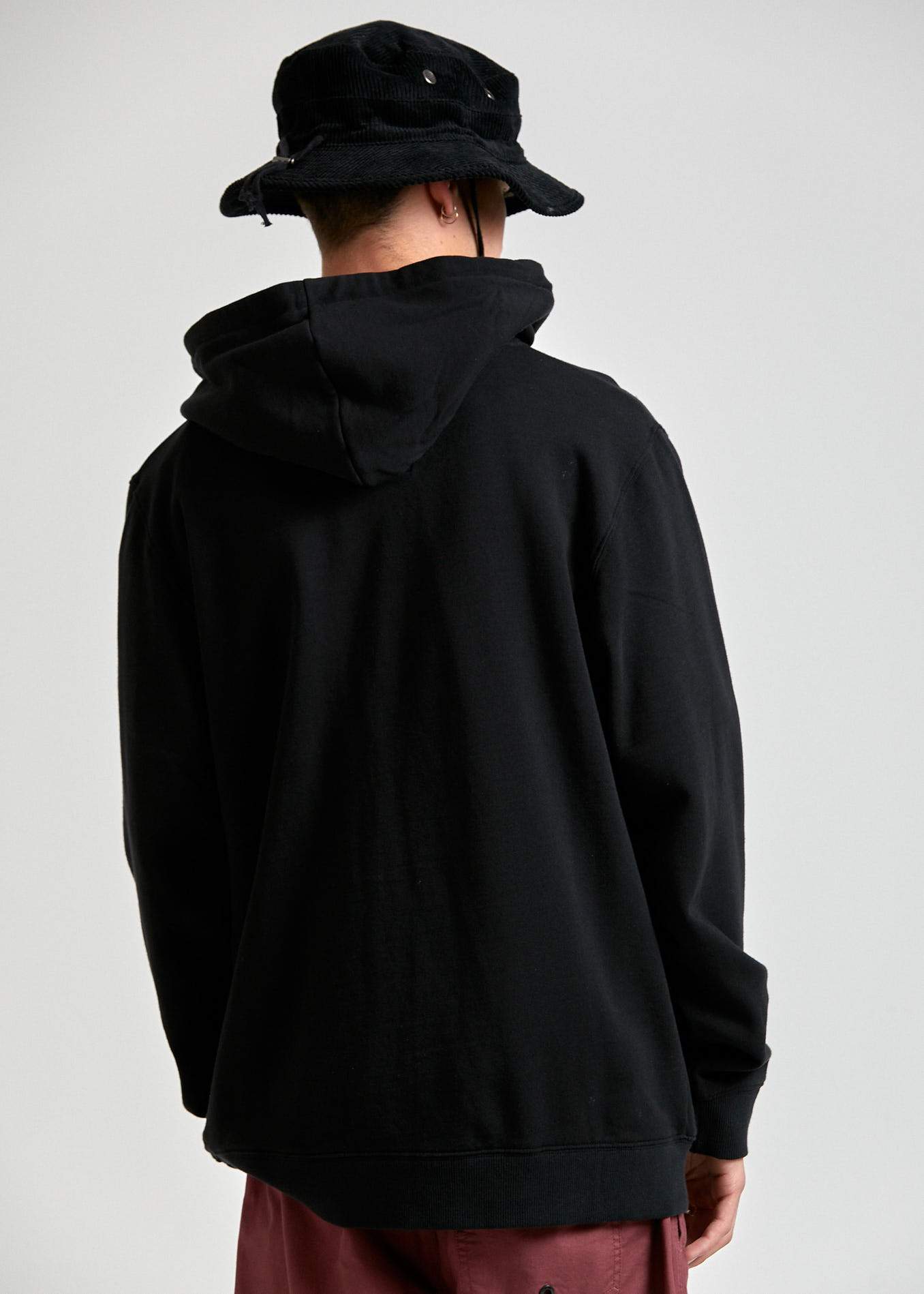 Afends Bleach  - Pull On Hood - Black Black