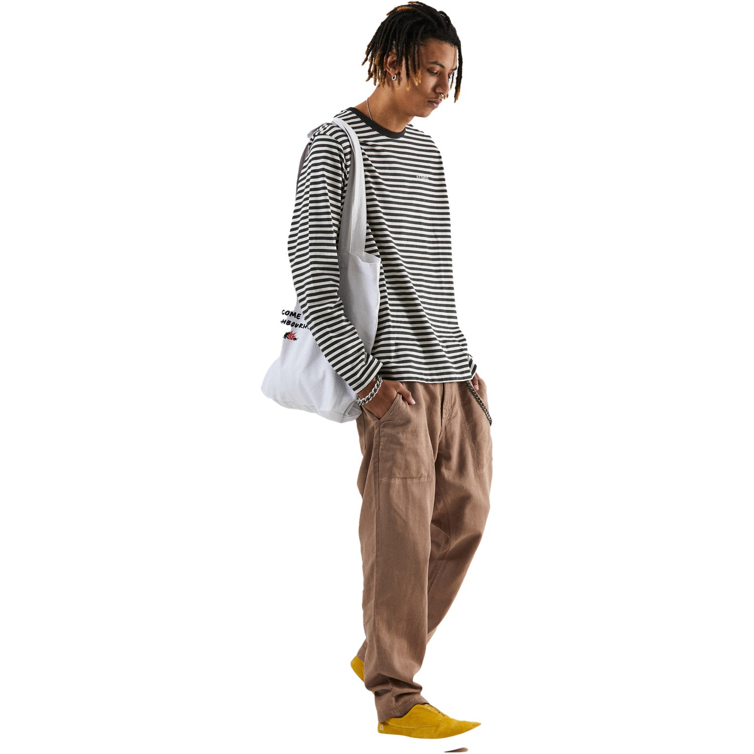 Afends Bleach Retro Fit Long Sleeve Tee