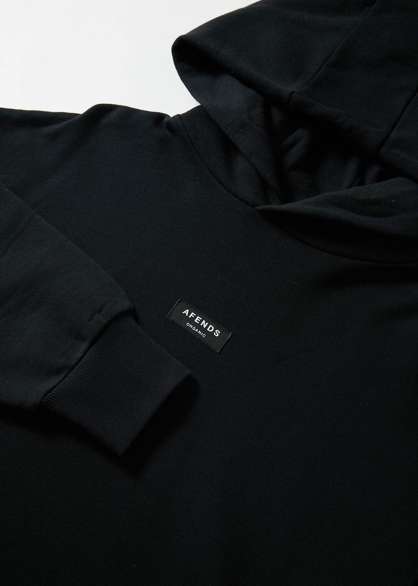 Afends Industry  - Unisex Pull On Hood - Grey Marle Black