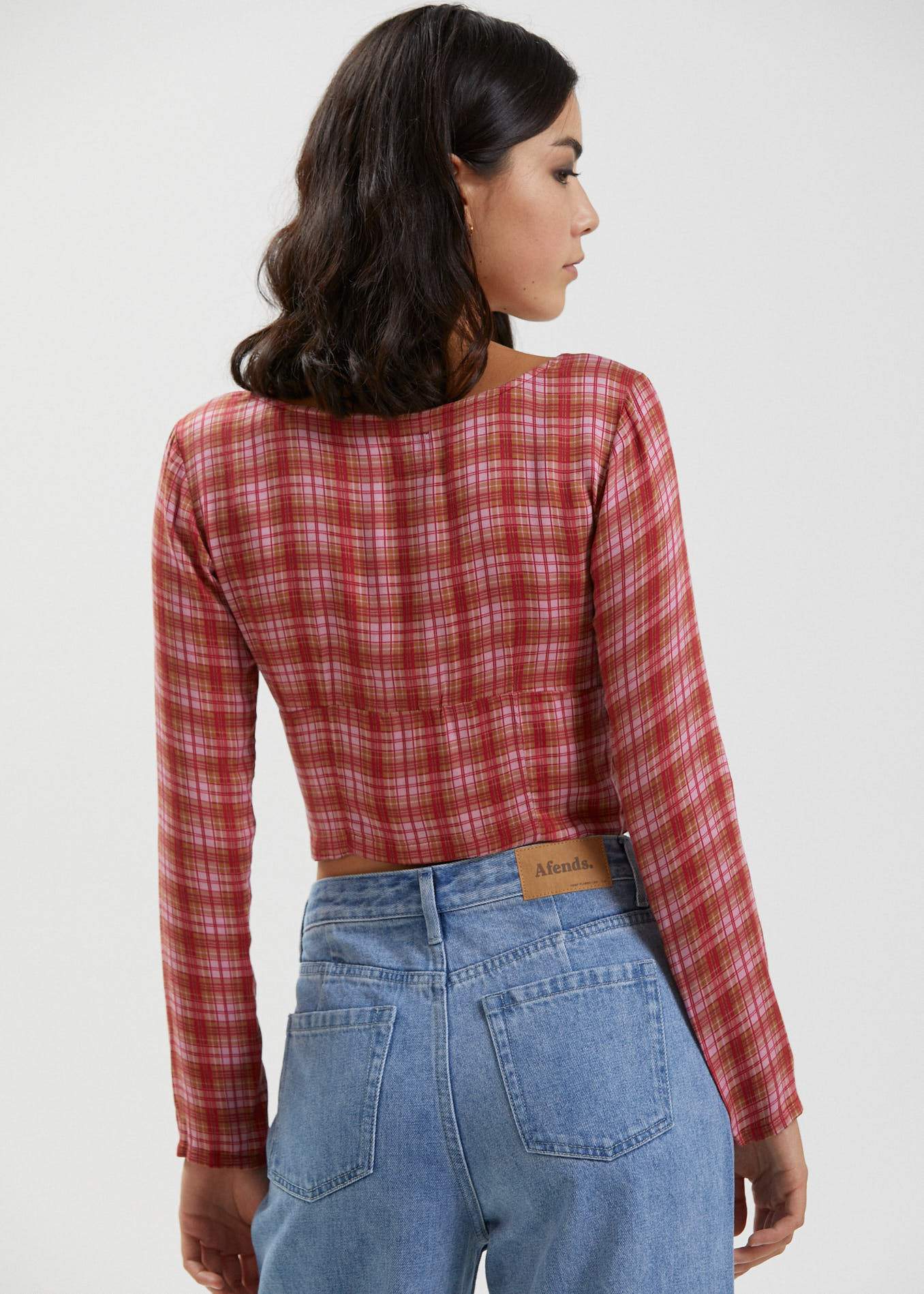 Afends Jemmy  - Recycled Long Sleeve Top - Black Red