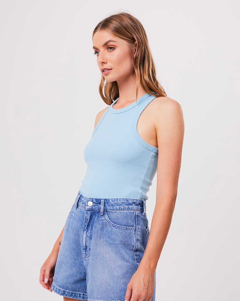 Lydia Hemp Ribbed Singlet