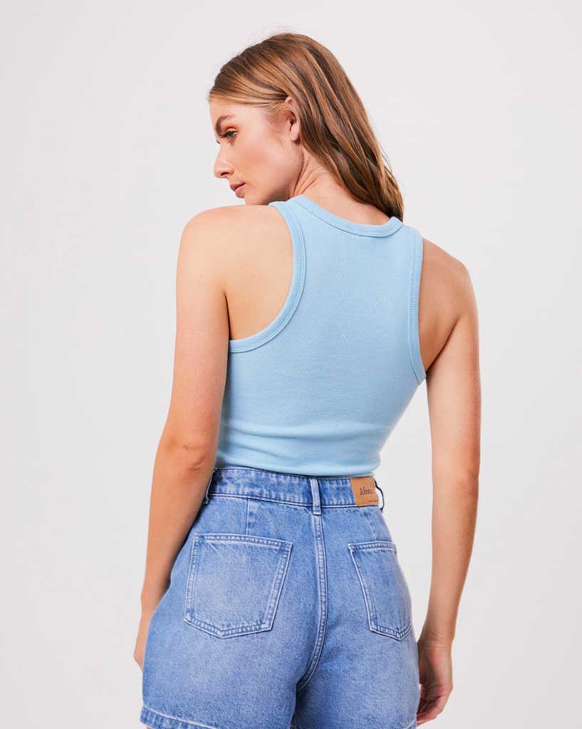 Lydia Hemp Ribbed Singlet