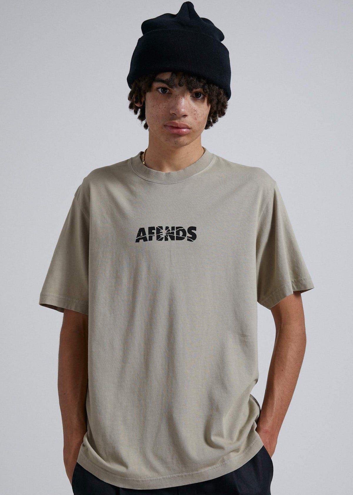 Afends Noise  - Retro Fit Tee - Desert Desert