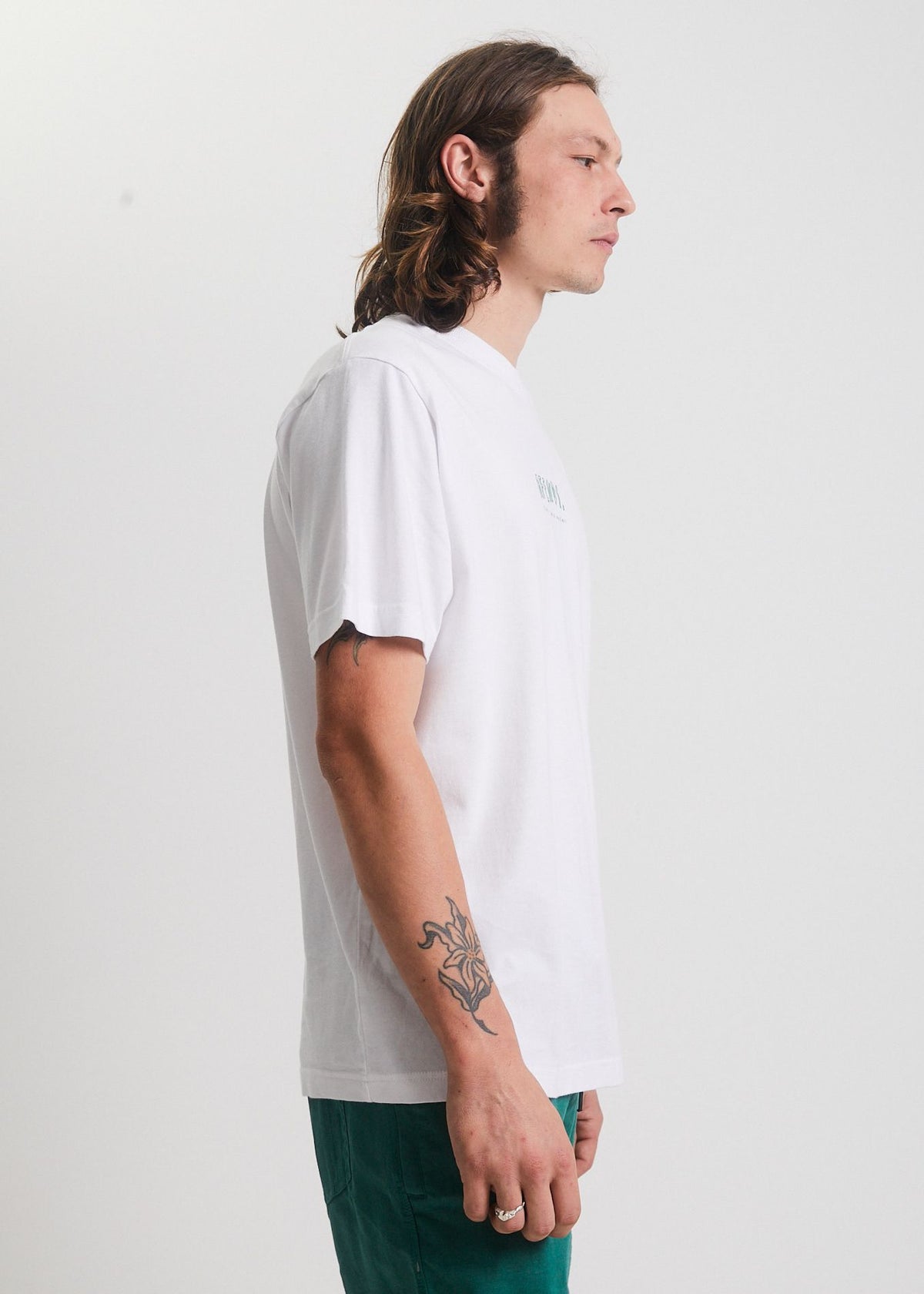 Afends Plant Based Happiness  - Unisex Recycled T-Shirt - White White