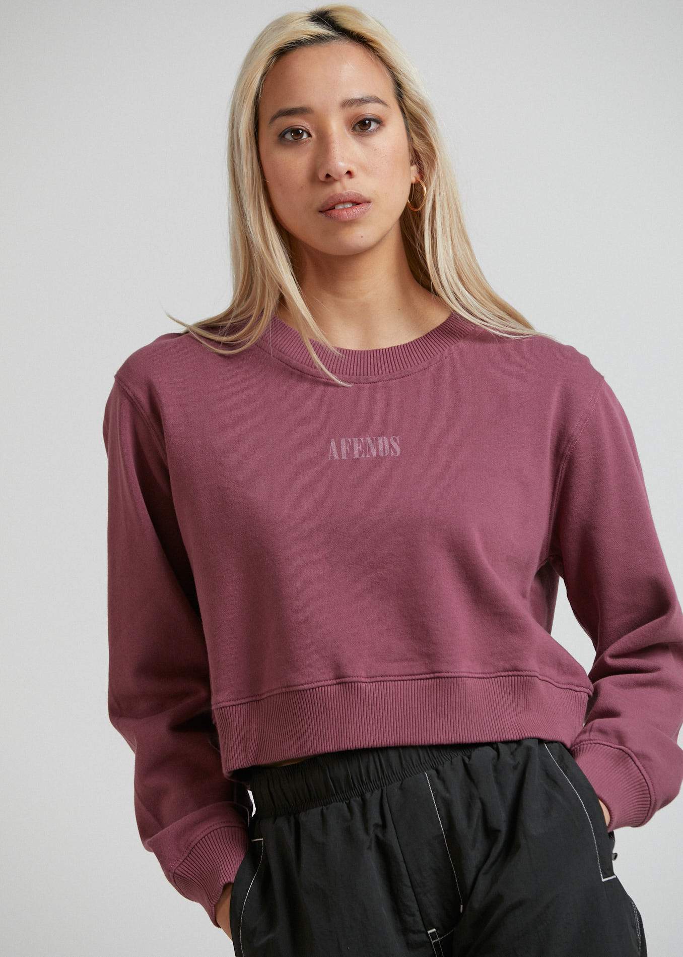 Afends Rise Above  - Crew Neck - Grape Grape