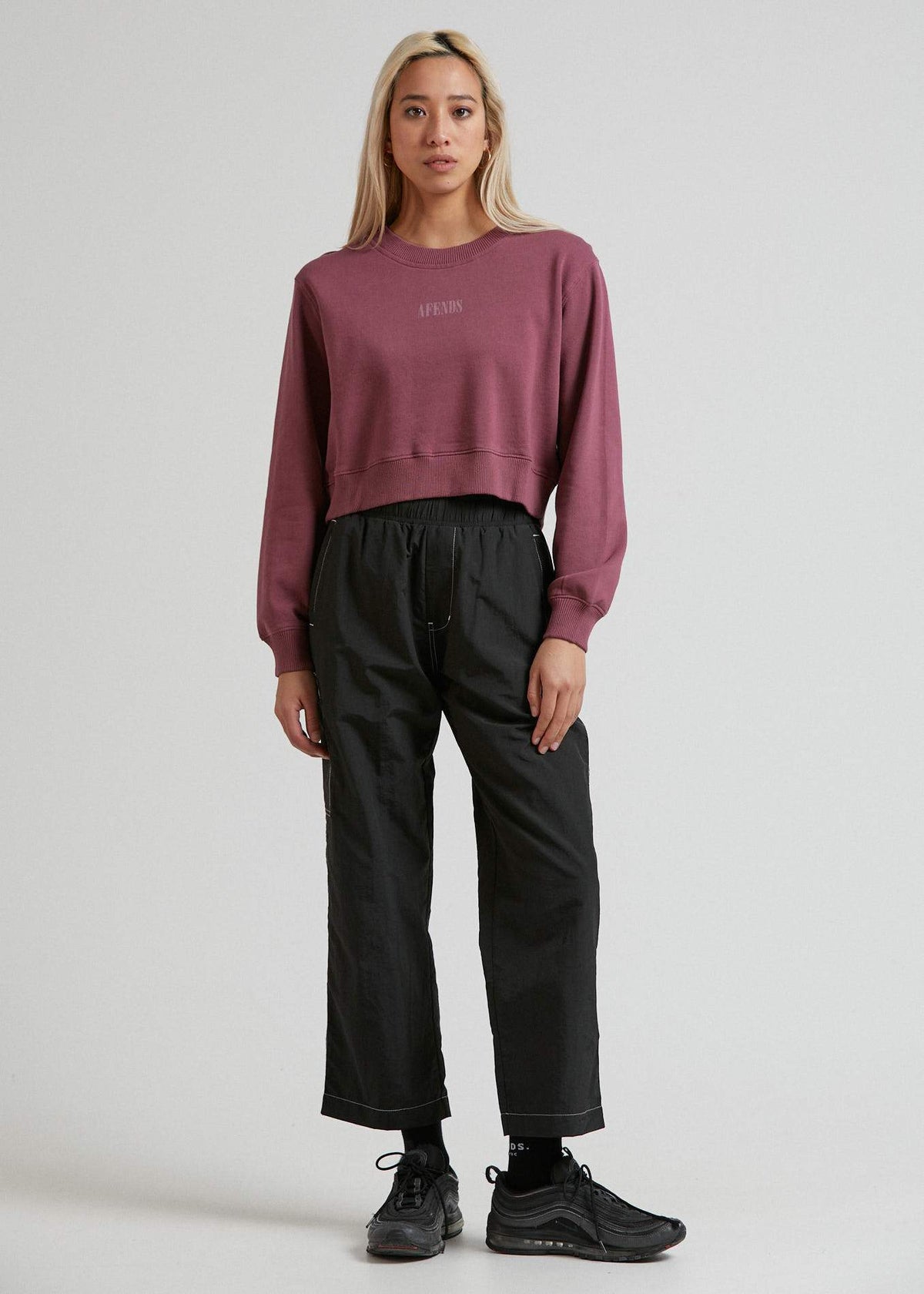 Afends Rise Above  - Crew Neck - Grape Grape