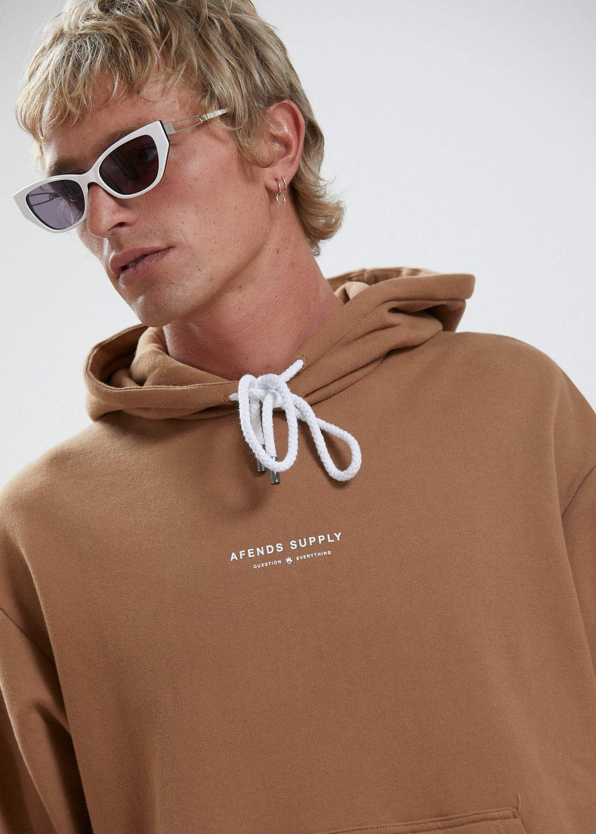 Afends Supply  - Recycled Hoodie - Camel Camel