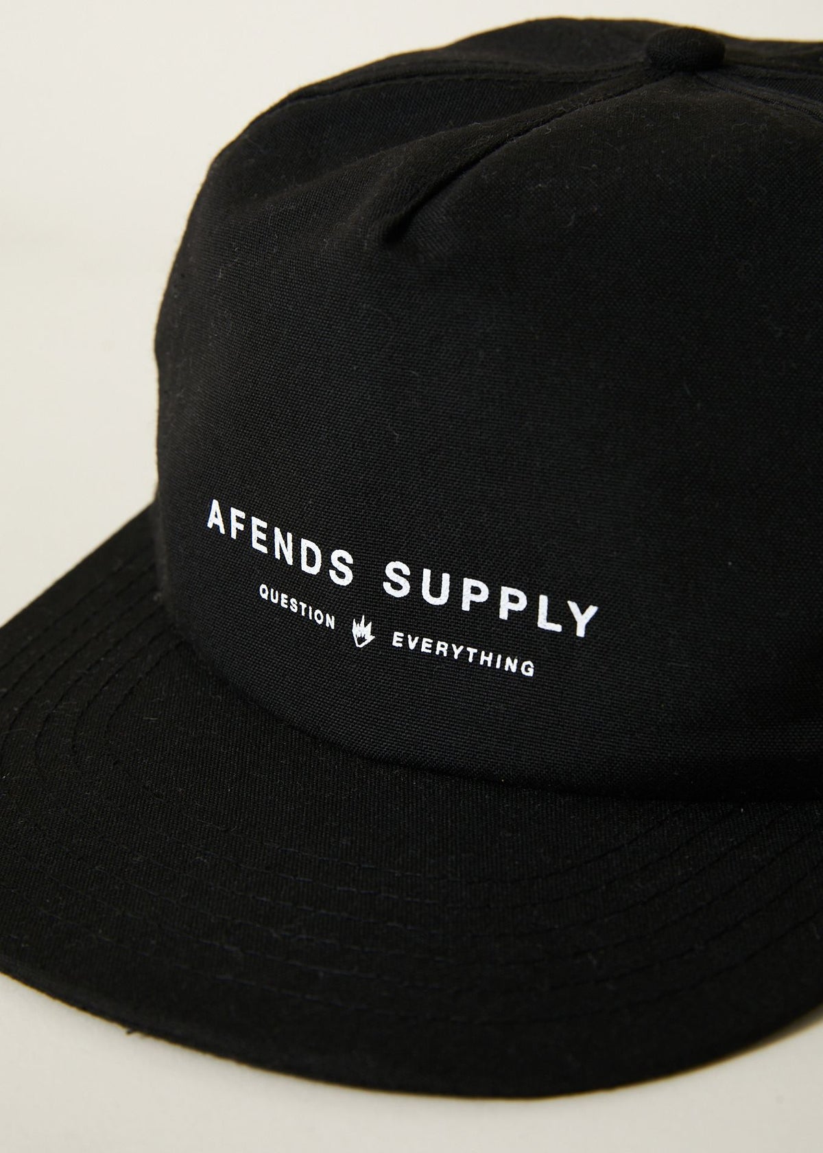 Afends Transit  - Hemp Cap - Black Black