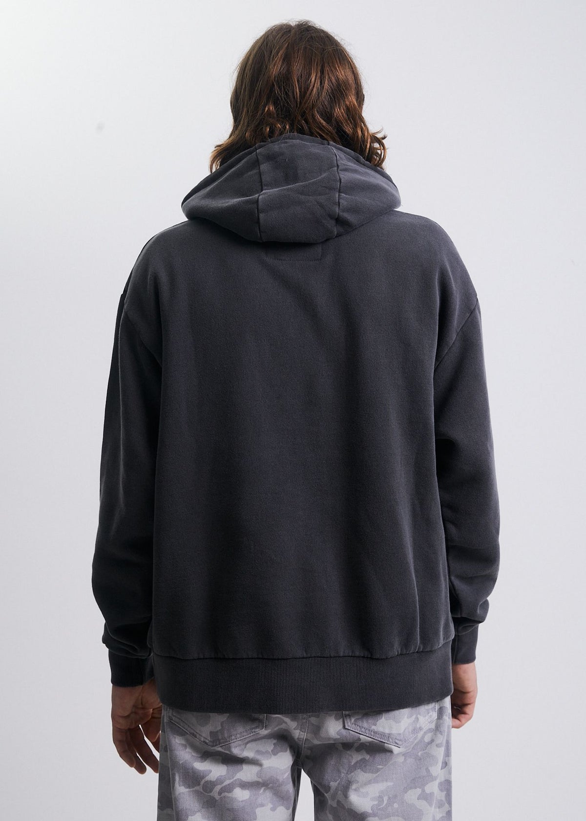 Afends Transit  - Recycled Hoodie - Stone Black Stone black