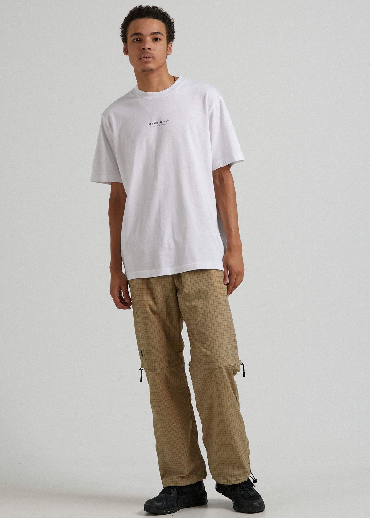 Afends Transit  - Recycled Retro Fit T-Shirt - Rose White