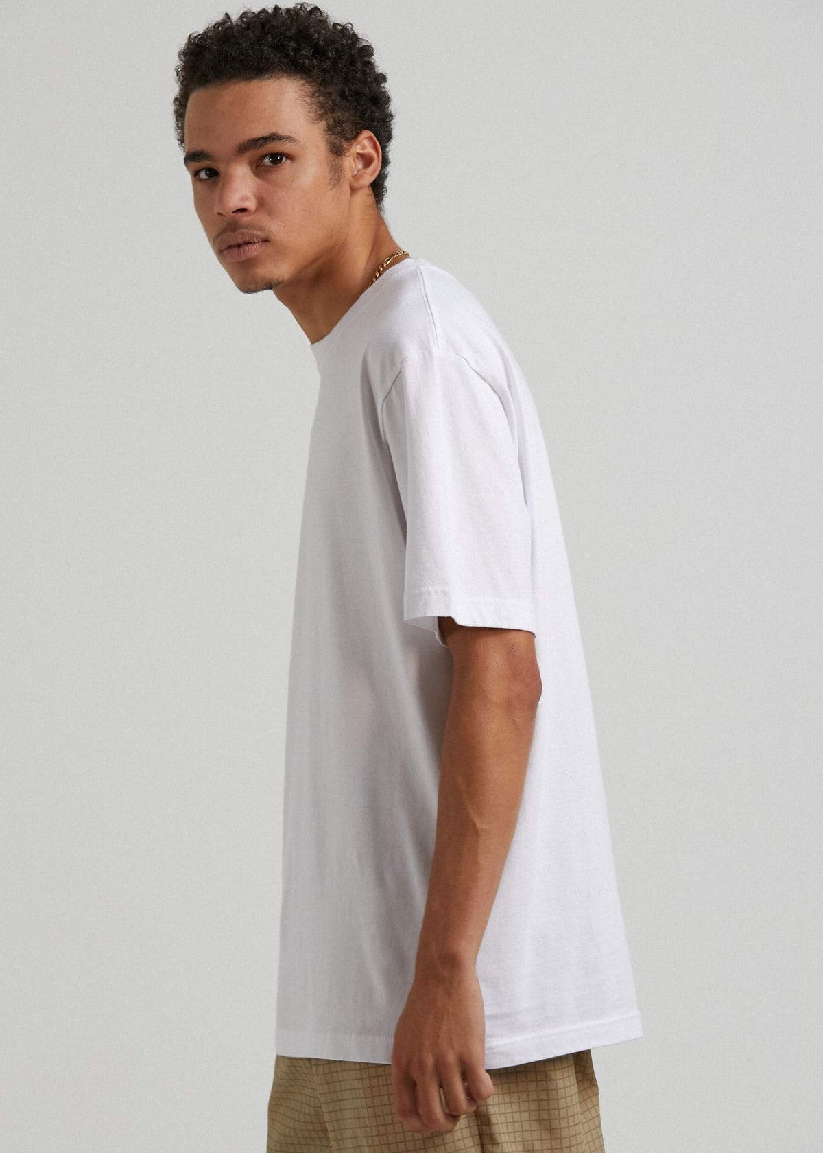 Afends Transit  - Recycled Retro Fit T-Shirt - Rose White