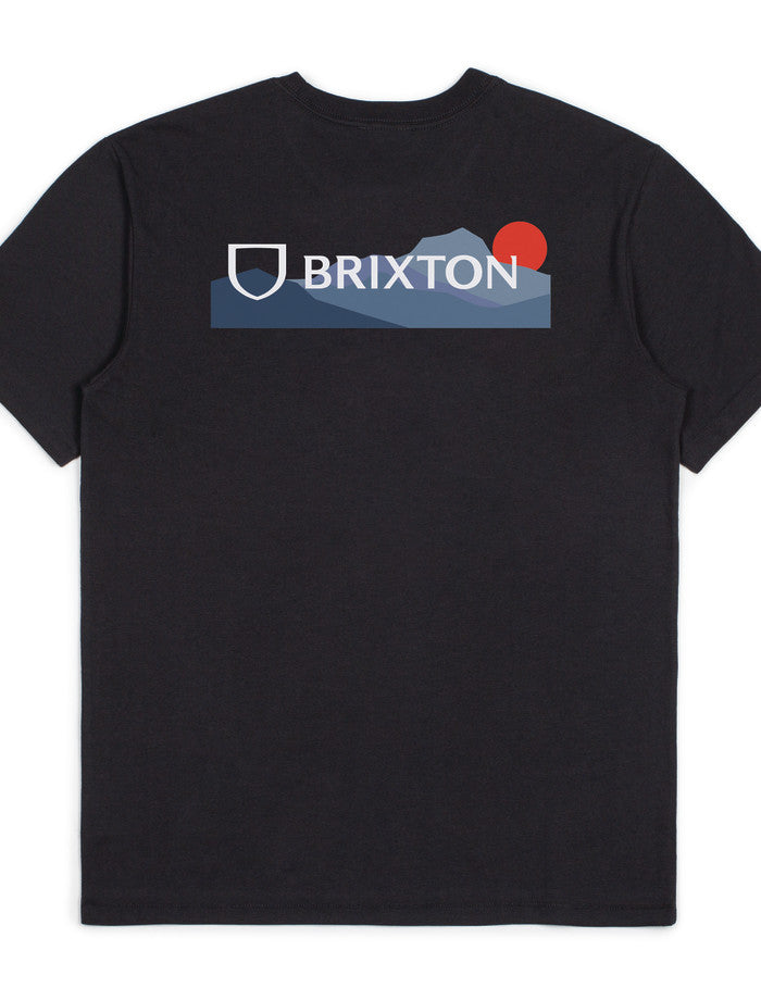 Brixton Alpha Block S/S Tailored Tee Mountain Black