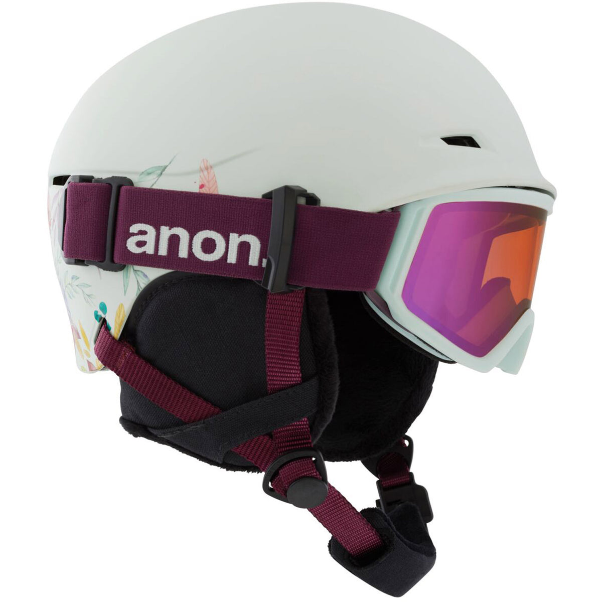 Anon Define Kids Helmet 2021 Flowers Green