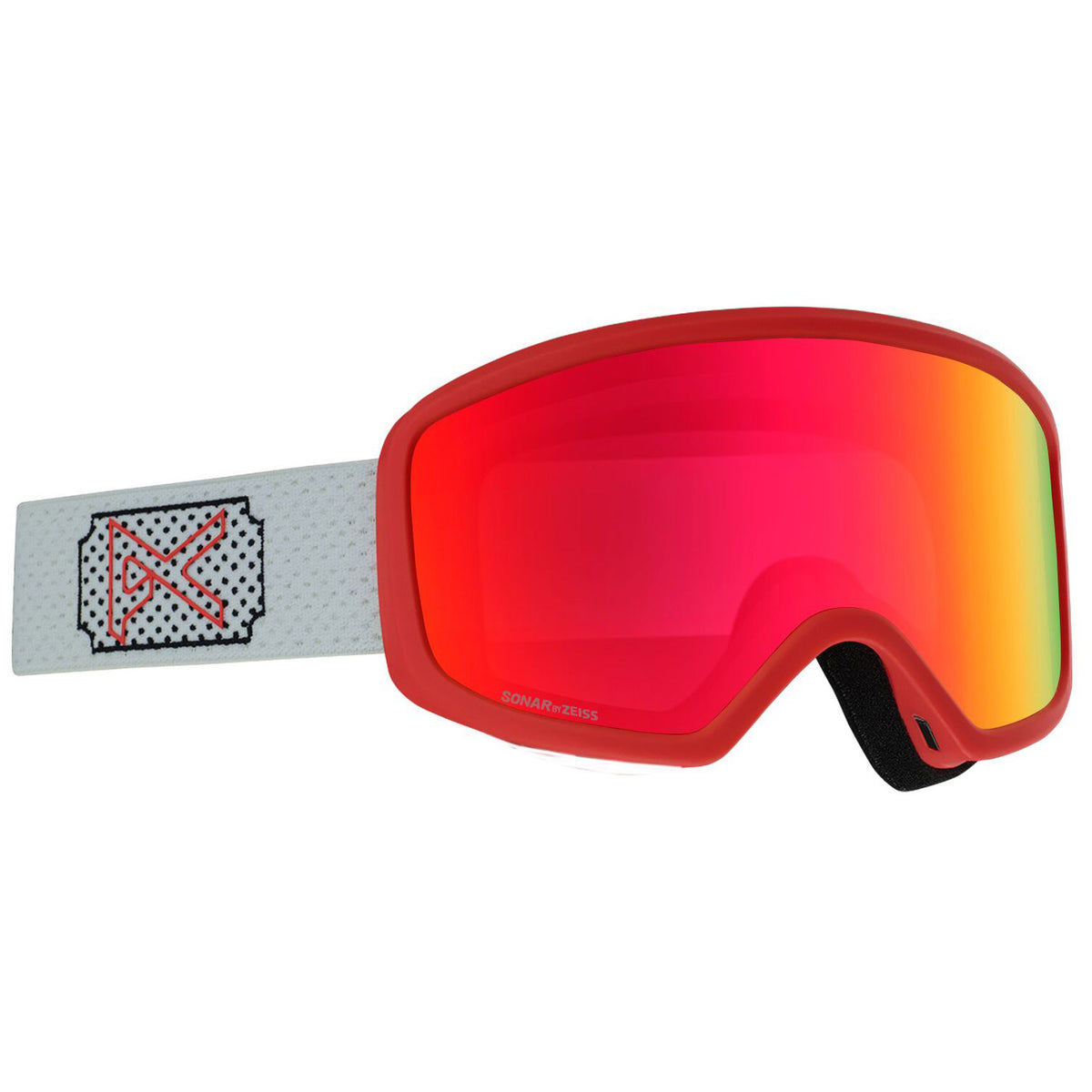 Anon Deringer Goggle 2020 White Rose Sonar Red 