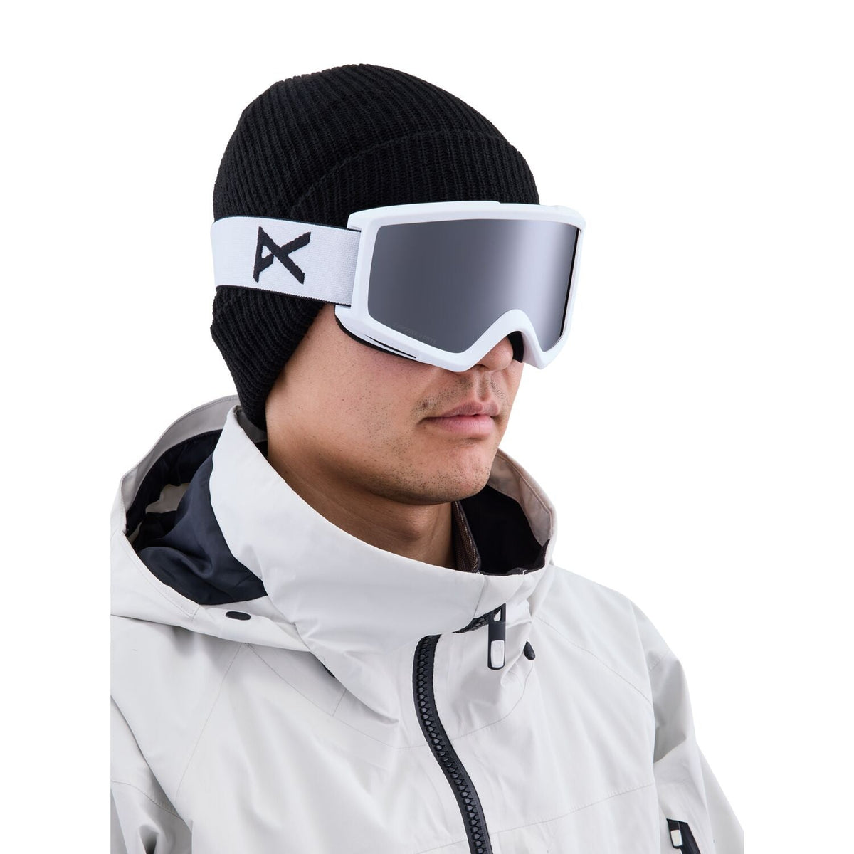 Anon Helix 2.0 Low Bridge Fit Google 2023 White - Perceive Sunny Onyx w/ Amber Lens