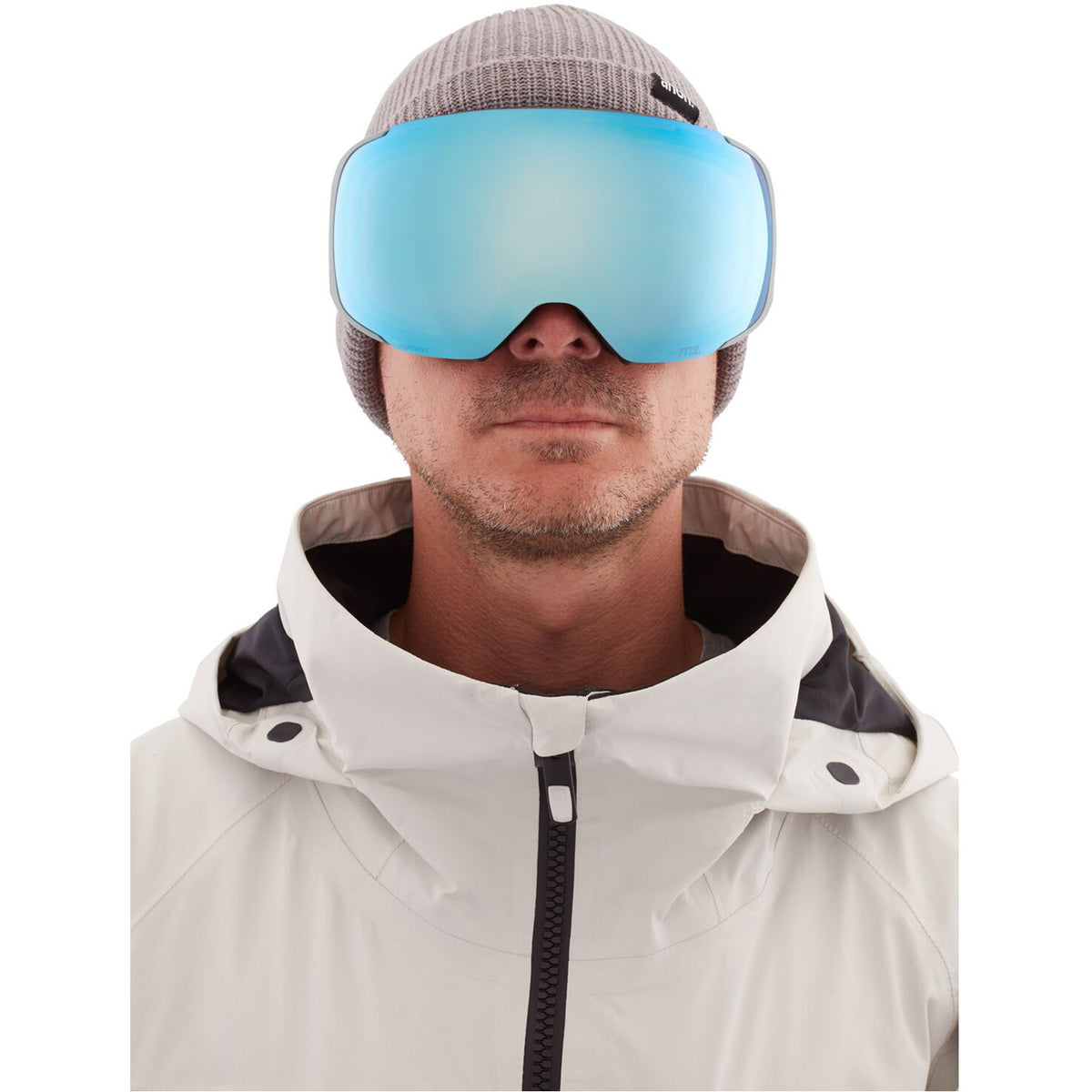 Anon M2 Goggle 2021 Gray - Perceive Variable Blue Lens w/ Perceive Cloudy Pink Lens