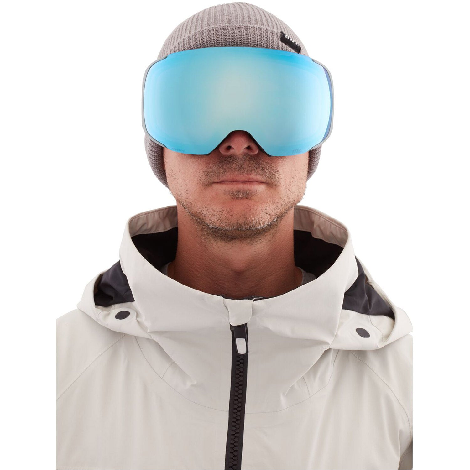 Anon M2 Goggle 2021 Gray - Perceive Variable Blue Lens w/ Perceive Cloudy Pink Lens