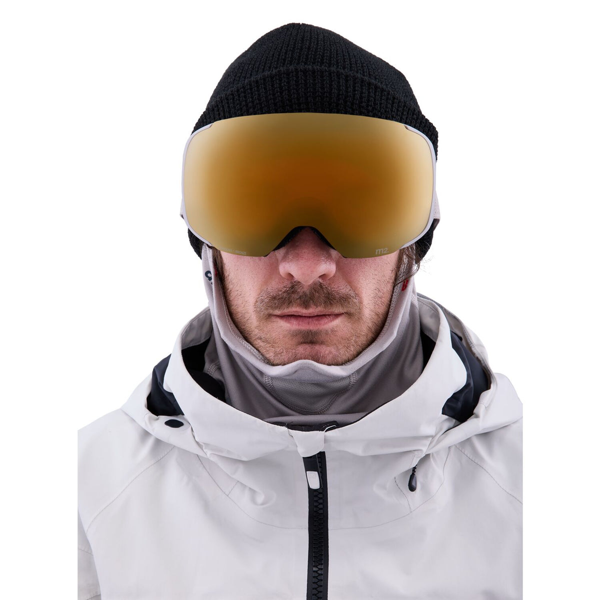 Anon M2 MFI Goggle 2023 Warm Grey - Perceive Sunny Bronze w/ Perceive Cloudy Burst Lens