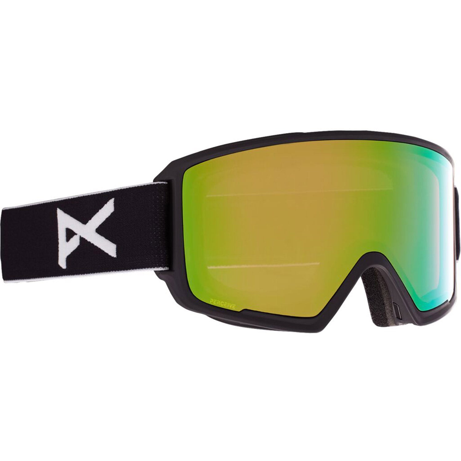 Anon M3 Asian Fit Goggle 2021 Black - Perceive Variable Green Lens w/ Perceive Cloudy Pink Lens