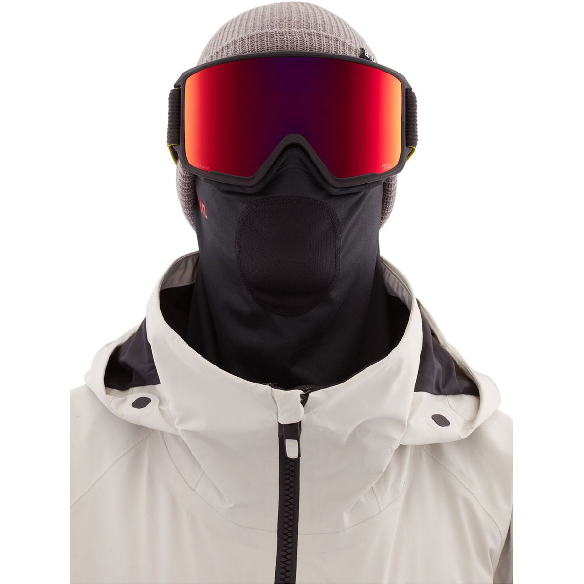 Anon M3 MFI Asian Fit Goggle 2021 Black Pop - Perceive Sunny Red Lens w/ Perceive Cloudy Burst Lens