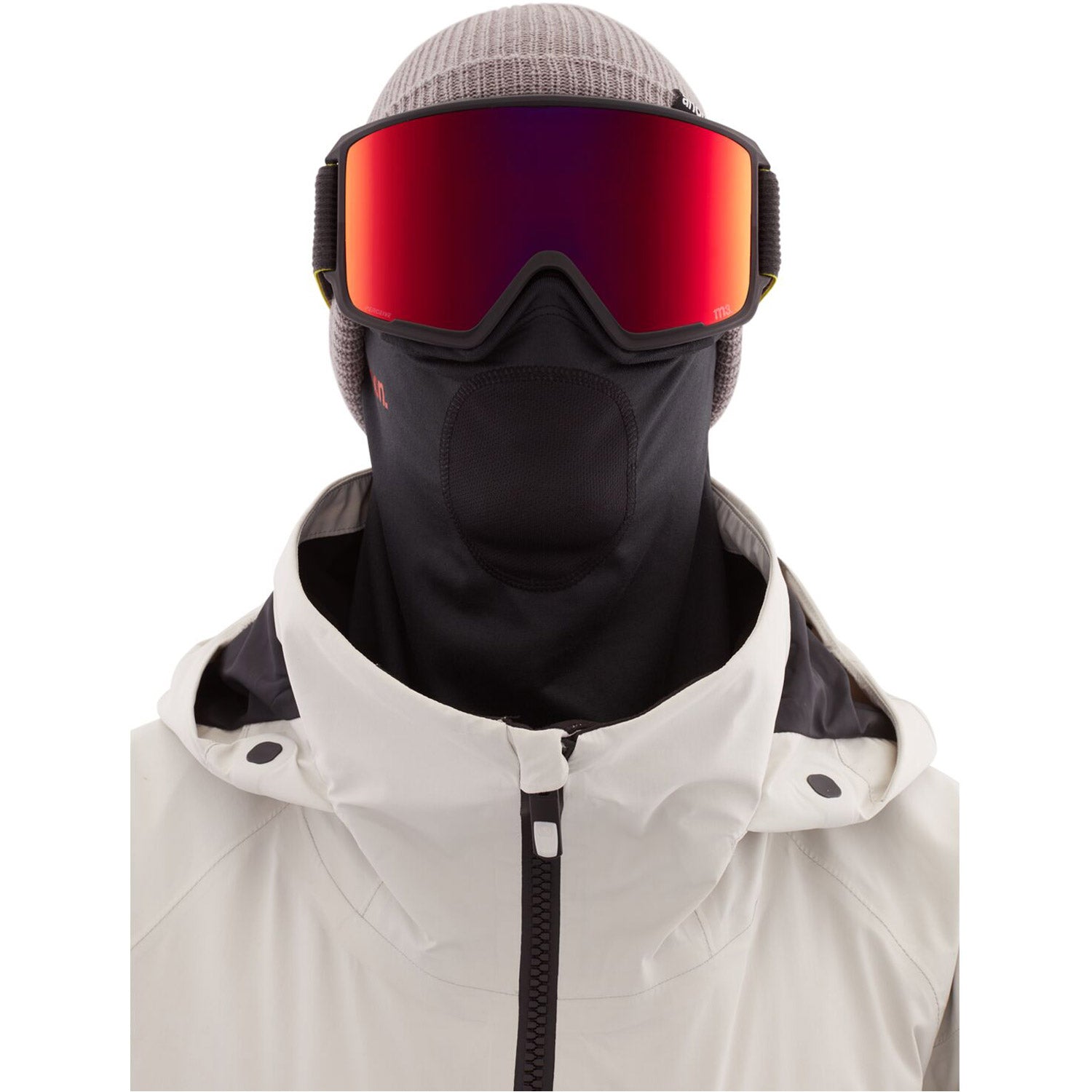 Anon M3 MFI Asian Fit Goggle 2021 Black Pop - Perceive Sunny Red Lens w/ Perceive Cloudy Burst Lens