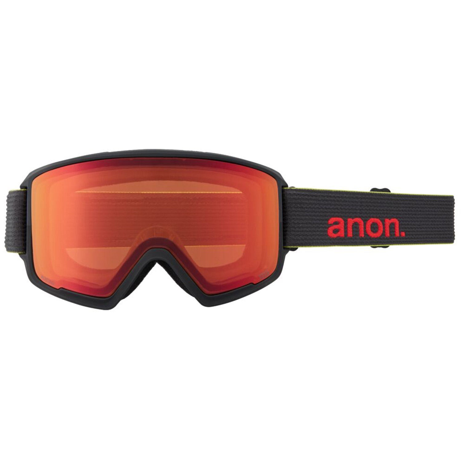 Anon M3 MFI Goggle 2021 Black Pop - Perceive Sunny Red Lens w/ Perceive Cloudy Burst Lens