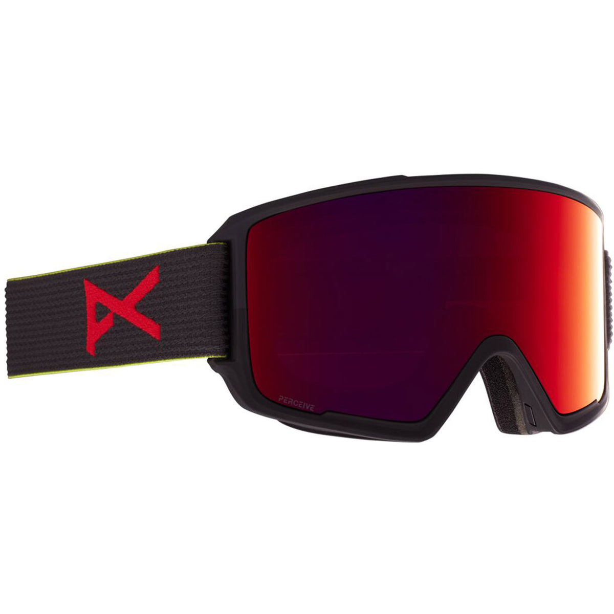 Anon M3 MFI Goggle 2021 Black Pop - Perceive Sunny Red Lens w/ Perceive Cloudy Burst Lens
