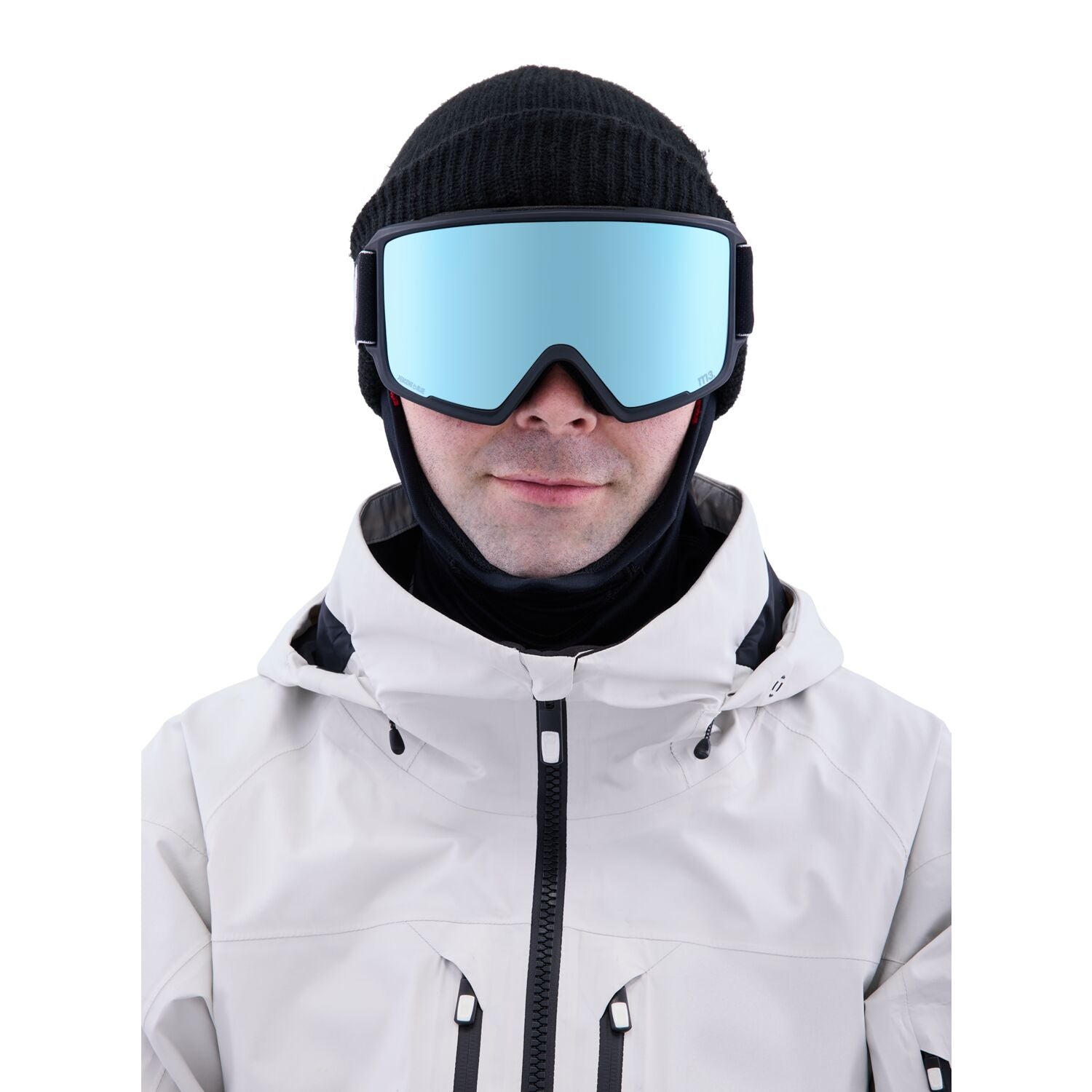 Anon M3 MFI Goggle 2023 Black - Perceive Variable Blue w/ Perceive Cloudy Pink Lens