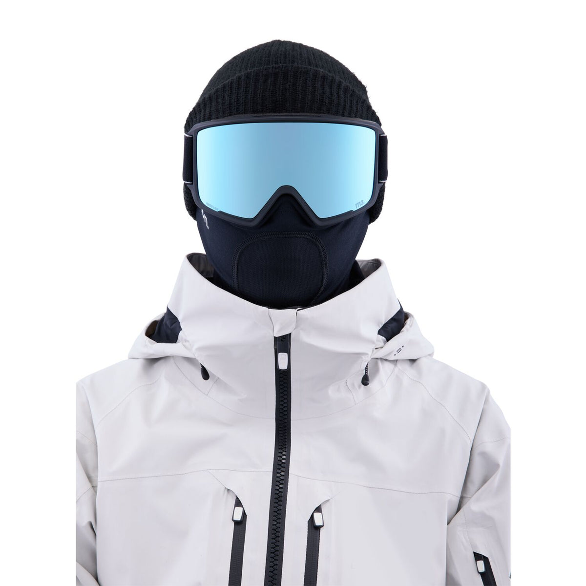 Anon M3 MFI Goggle 2023 Black - Perceive Variable Blue w/ Perceive Cloudy Pink Lens