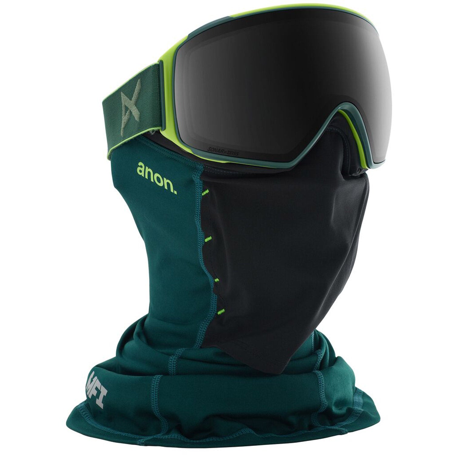 Anon M4 Toric MFI Goggle 2020 Green - Sonar Smoke w/ Sonar Green Lens