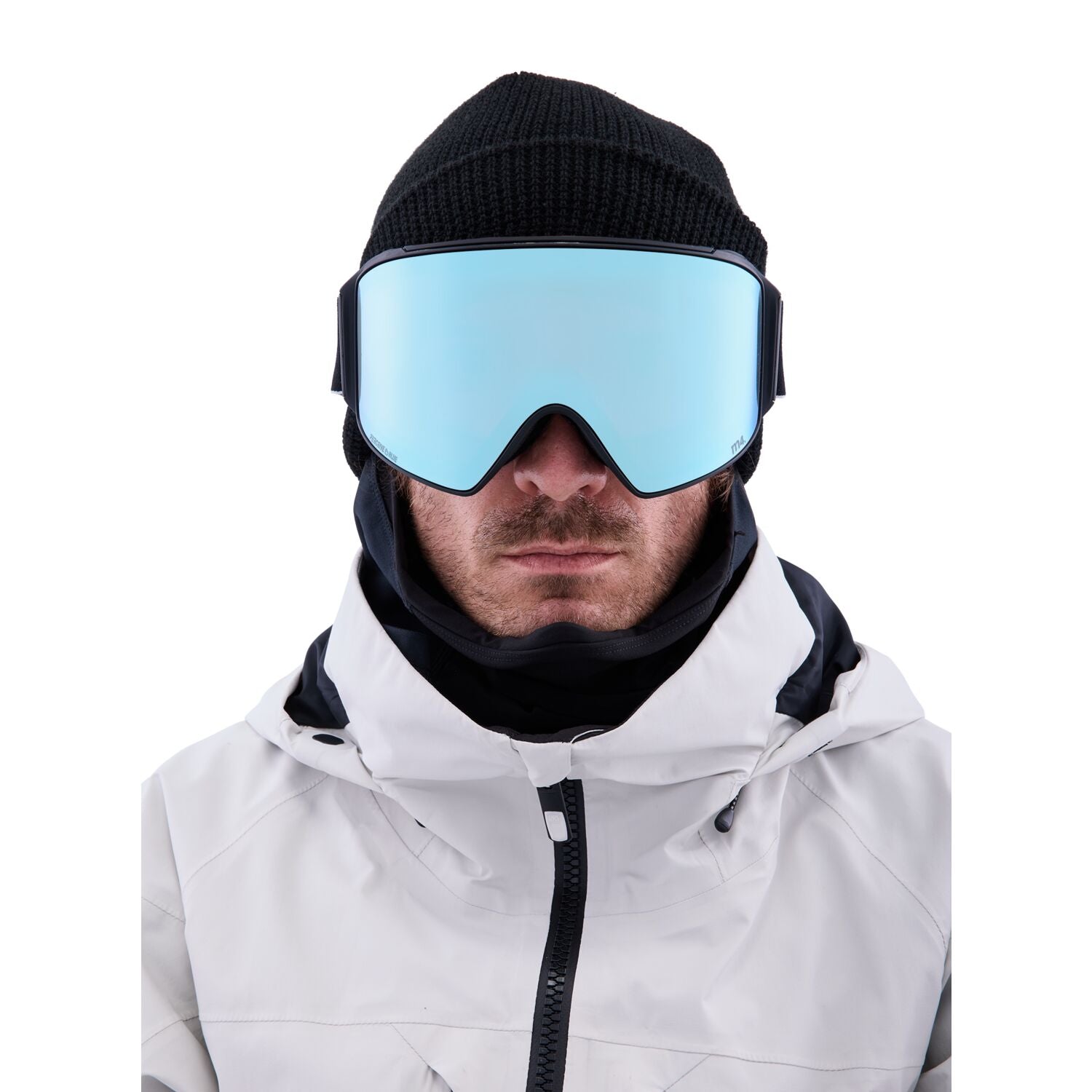 Anon M4 Cylindrical MFI Goggle 2023 Black - Perceive Variable Blue w Perceive Cloudy Pink Lens
