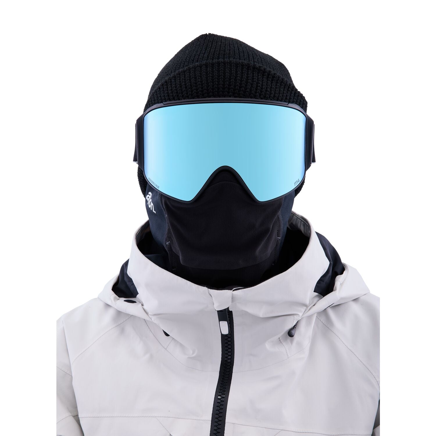 Anon M4 Cylindrical MFI Goggle 2023 Black - Perceive Variable Blue w Perceive Cloudy Pink Lens