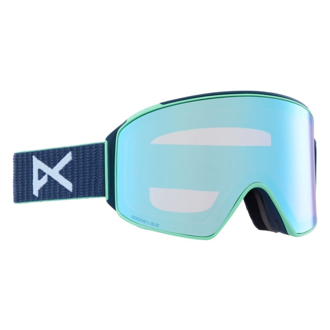 Anon M4 Cylindrical MFI Goggle 2023 Navy - Perceive Variable Blue w Perceive Cloudy Pink Lens