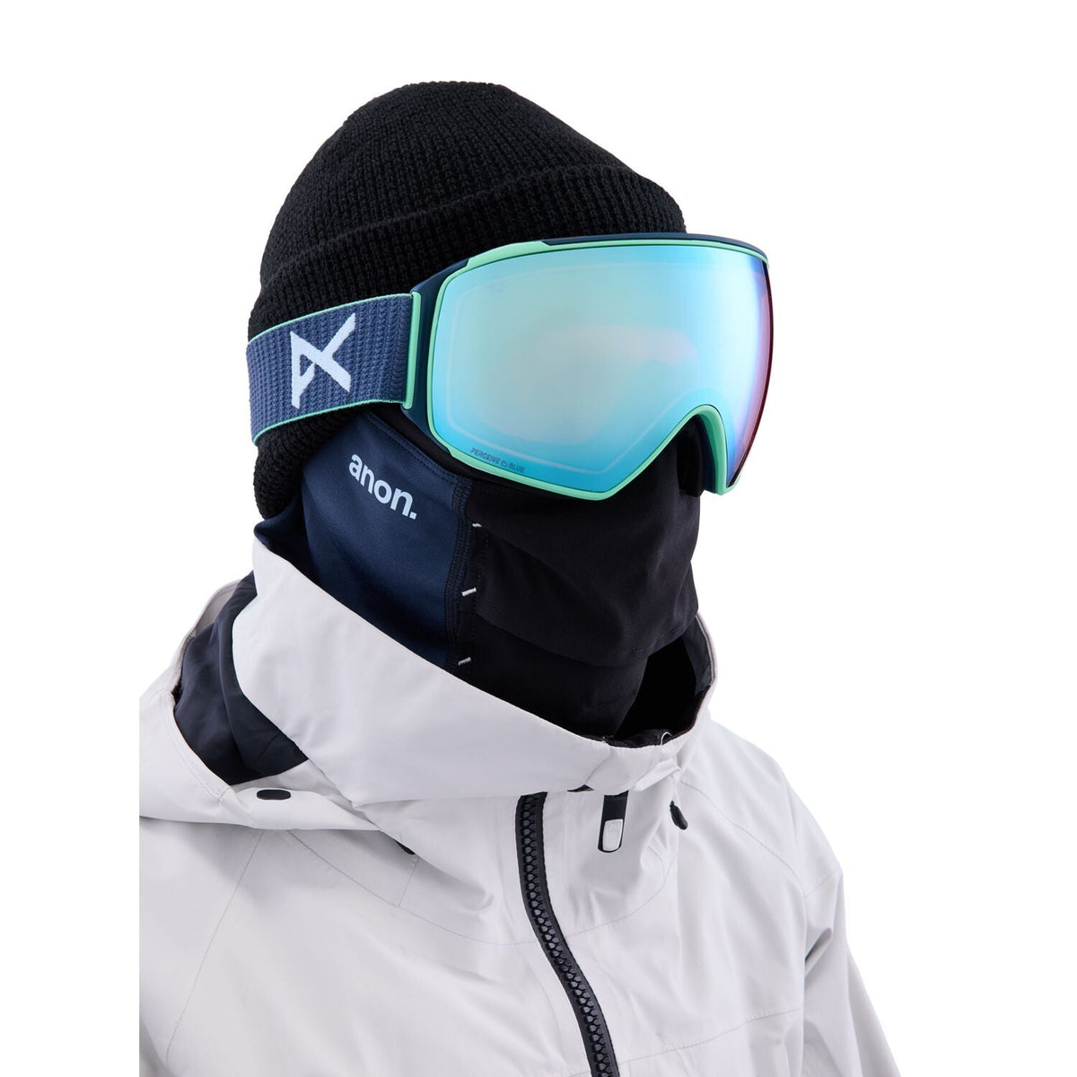 Anon M4 Toric MFI Goggle 2023 Navy - Perceive Variable Blue w/ Perceive Cloudy Pink Lens