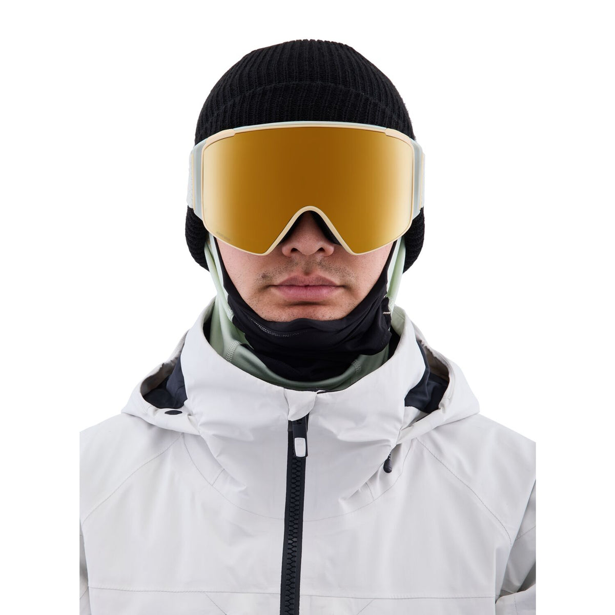 Anon M4S Cylindrical Low Bridge Goggle 2023 Jade - Perceive Sunny Bronze w/ Perceive Cloudy Burst Lens