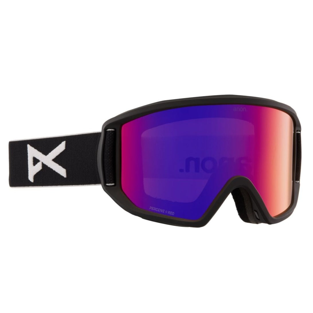 Anon Relapse Goggle 2023 Black - Perceive Sunny Red w/ Amber Lens