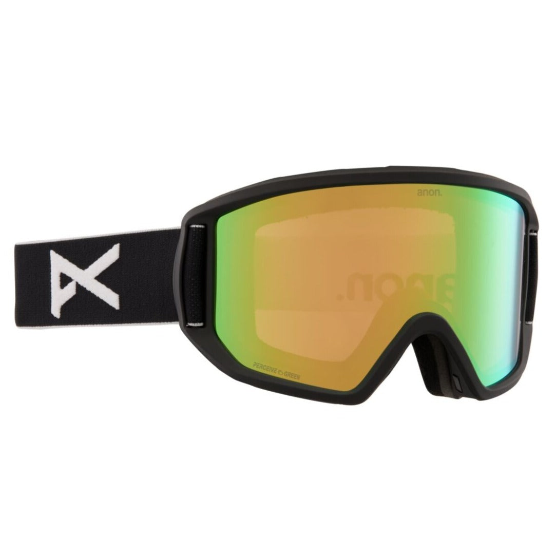 Anon Relapse Goggle 2023 Black - Perceive Variable Green w/ Amber Lens