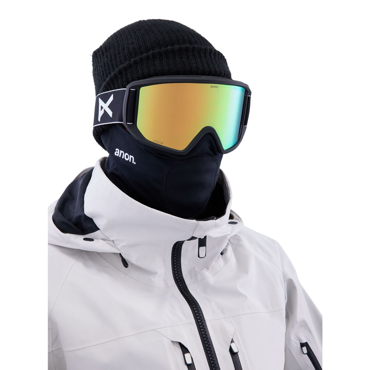 Anon Relapse Goggle 2023 Black - Perceive Variable Green w/ Amber Lens