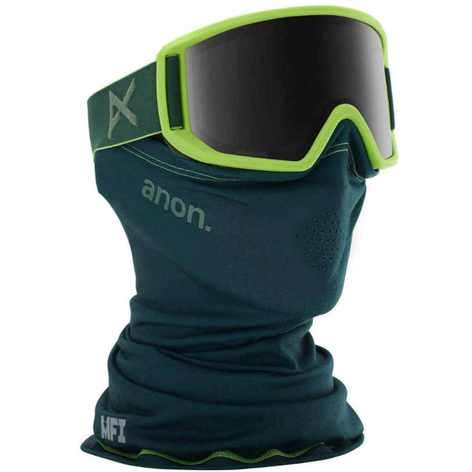 Anon Relapse MFI Goggle 2020 Green - Sonar Smoke Lens w/ Amber