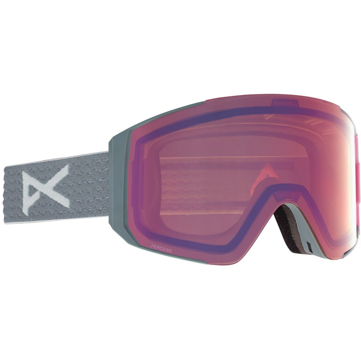 Anon Sync Asian Fit Goggle 2021 Gray Pop - Perceive Cloudy Pink Lens w/ Perceive Variable Blue Lens