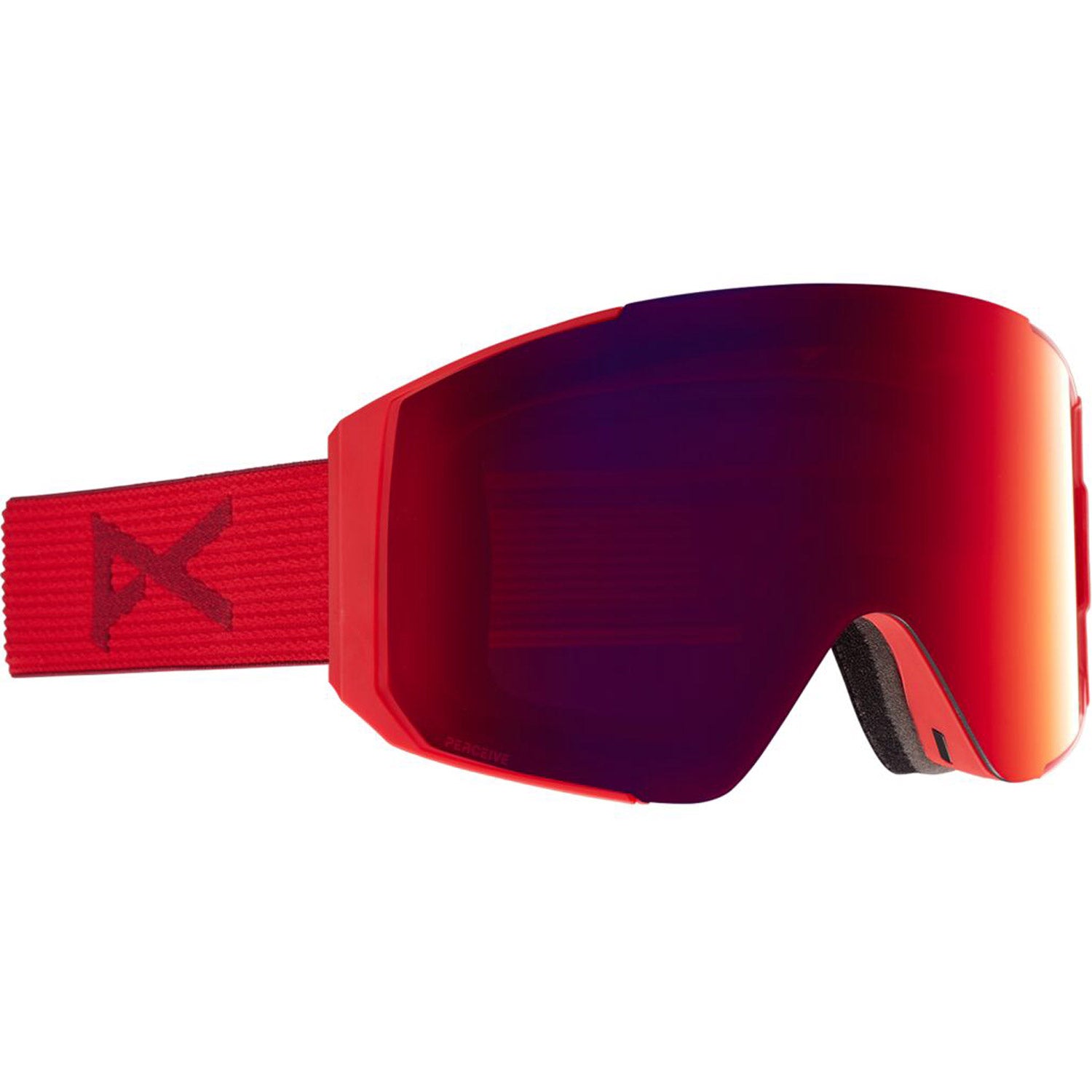 Anon Sync Asian Fit Goggle 2021 Red - Perceive Sunny Red Lens w/ Perceive Cloudy Burst Lens
