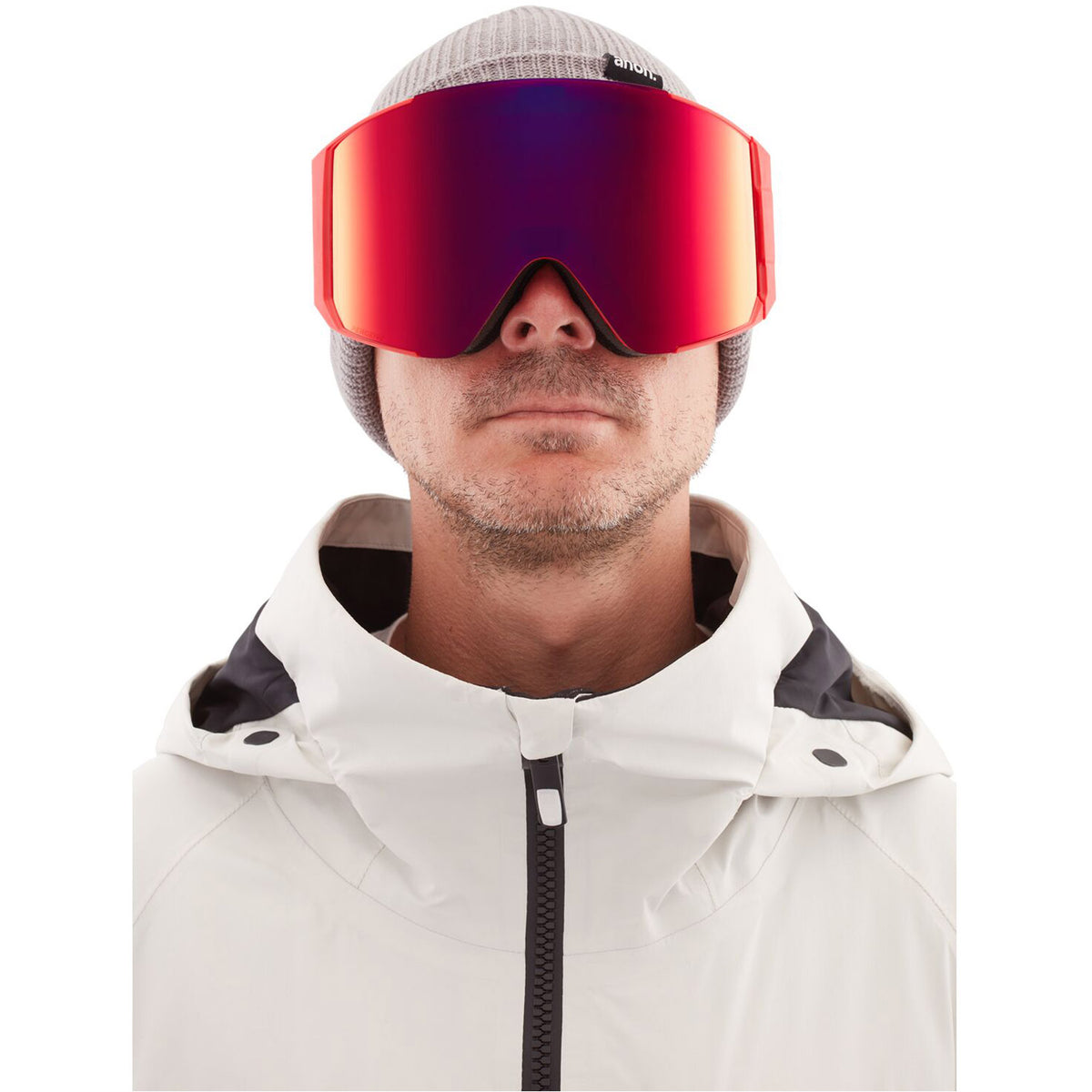Anon Sync Goggle 2021 Red - Perceive Sunny Red Lens w/ Perceive Cloudy Burst Lens