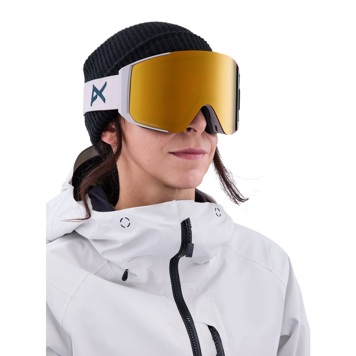 Anon Sync Goggle 2023 Warm Grey - Perceive Sunny Bronze w/ Perceive Cloudy Burst Lens