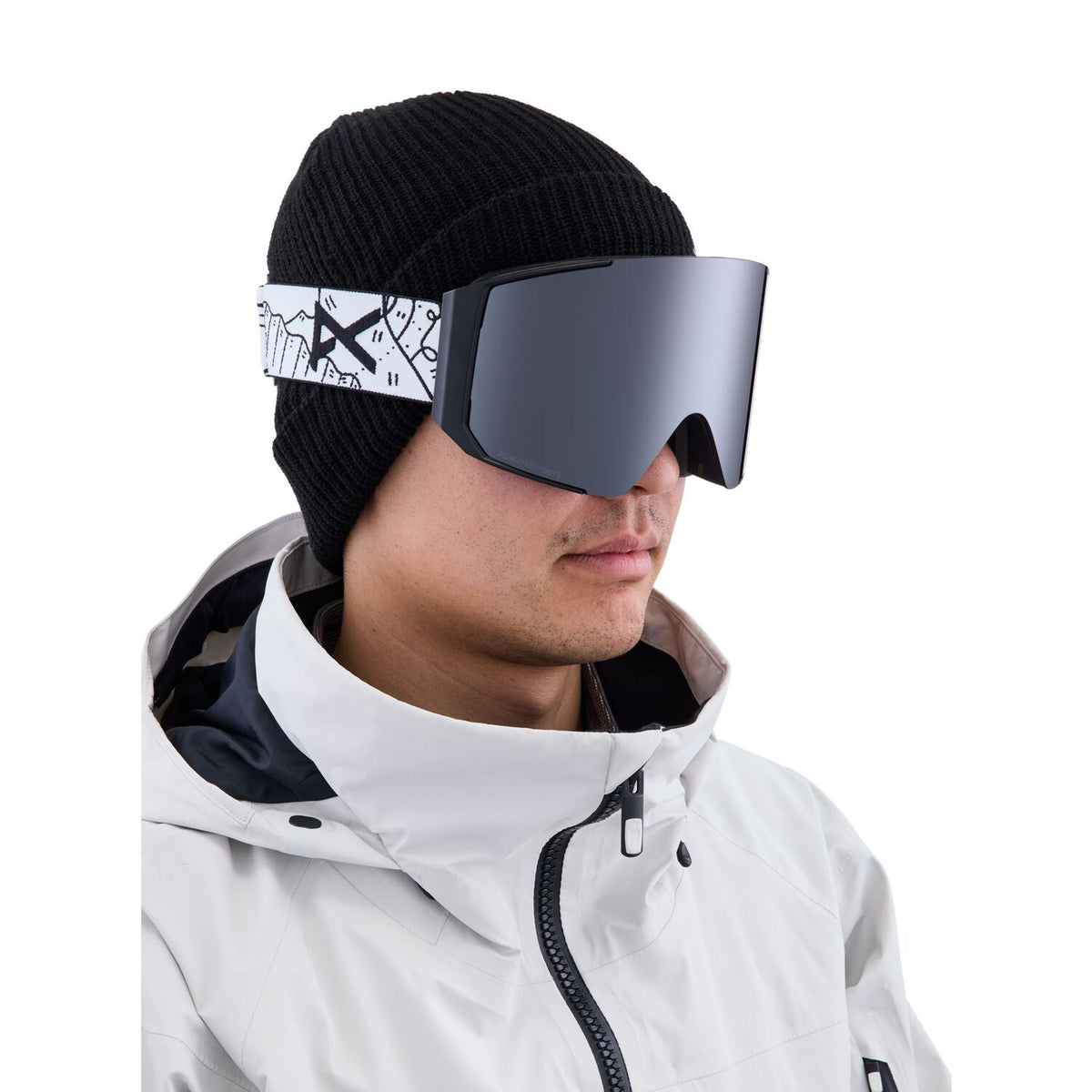 Anon Sync Low Bridge Fit Goggle 2023 Shantell Martin - Perceive Sunny Onyx w/ Perceive Variable Violet Lens